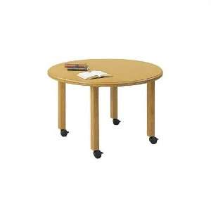   Round Conference Table, Office Furniture, 4 Post Base: Office Products