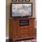 Home Styles Entertainment Credenza with Front Drop Drawers in Warm Oak 