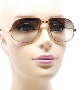   GOLD AVIATOR inspired Sunglasses Brown Lens Polished Gold Frame France
