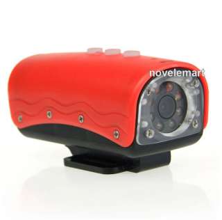   Camera HD 720P Mini DVR 20 Meters Underwater Waterproof Red  
