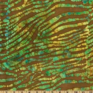  44 Wide Dreamcatcher Batik Skin Olive Fabric By The Yard 
