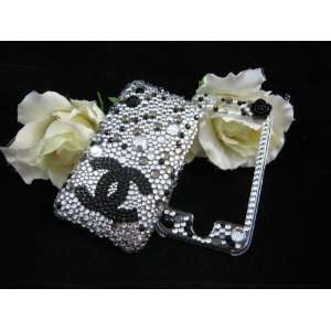   Crystal Iphone 3G/3GS Slim fit Back Cover Chanel White Electronics