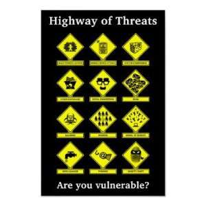    Highway of Threats Security Awareness Poster