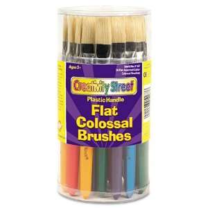  Bristle, Flat, 30/Set   Sold As 1 Set   Big brushes hold more paint 