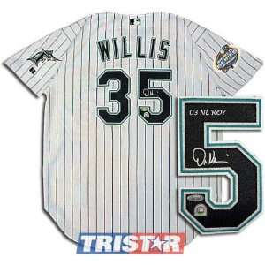  Marlins Autographed 2003 World Series Jersey with 03 NL ROY Imprint