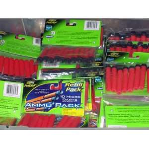   Pack CASE Nerf Brand SONIC MICRO Dart Ammo +1 FREE PACK Toys & Games