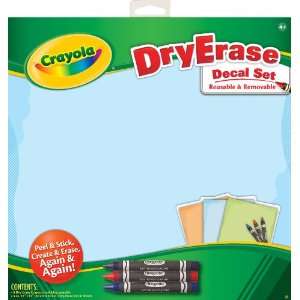  Crayola Dry Erase Decals Plain: Toys & Games