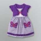 Youngland Infant &Toddler Girls Gingham Butterfly Dress