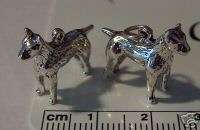 Sterling Silver Fox Jack Russell Bull Terrier Dog Charm  