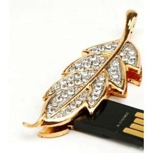   Leaves Style USB Flash Drive with necklace