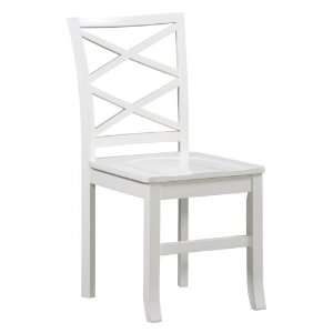 Linon Warwick Dining Chair   Stark White 
