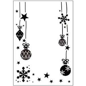  Crafts Too A2 Embossing Folder Christmas Ornaments