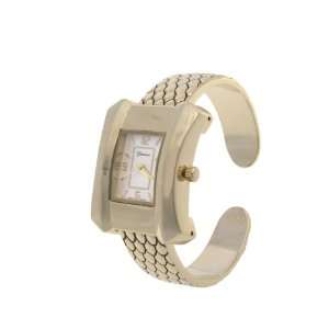  Geneva Platinum Scaled Bracelet Bangle Watch: Jewelry