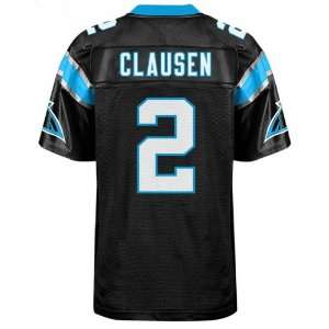  Carolina Panthers #2 Clausen Black Jerseys Authentic 
