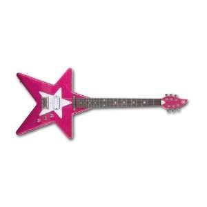  Daisy Rock Star Artist Guitar, Atomic Pink Musical 