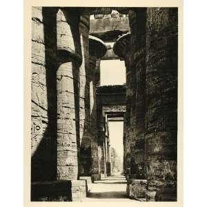  1935 Great Hypostyle Hall Columns Karnak Temple Egypt 