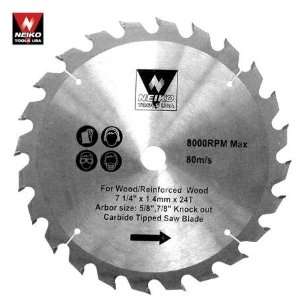  7 1/4 24 Tooth C 6 Circular Saw Blade for Reinforced Wood 
