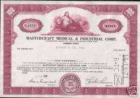 1944 MASTERCRAFT MEDICAL STOCK w FOXY LADY in FUCHSIA  