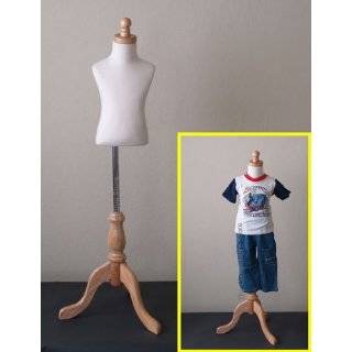 Kids 1 2 Years Child Jersey Mannequin Dress Form   Boy or Girl   White 