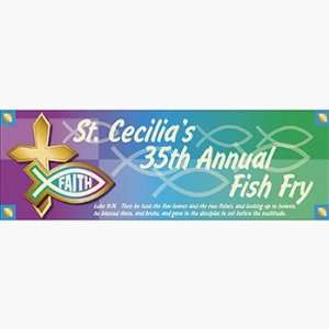  Personalized Fish Fry Banner   Medium   Party Decorations 