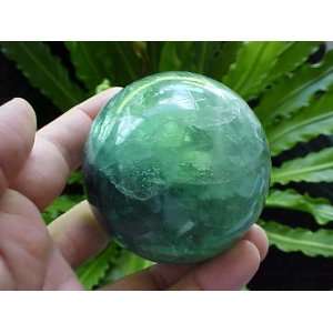  Zs3102 Gemqz Rainbow Fluorite Carved Sphere From China 