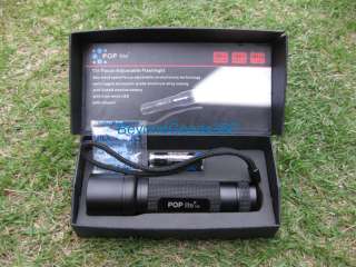 POP Lite T31 3 x AAA Battery CREE Q4 LED Adjustable Focus Flashlight 