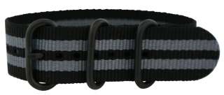   PVD ZULU 3 RING MILITARY WATCH BAND Strap nato G 10 fits TIMEX  