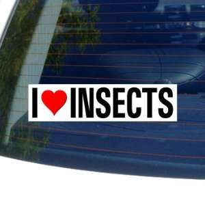  I Love Heart INSECTS   Window Bumper Sticker Automotive