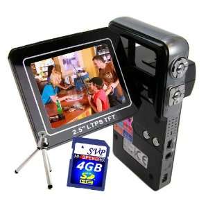   TFT LCD Monitor! (Free 4GB SDHC Card, a Sturdy Tripod): Camera & Photo