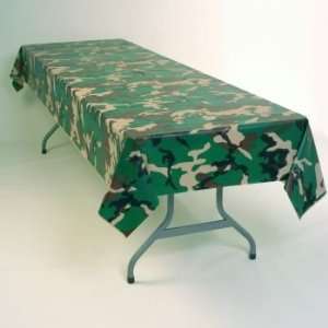  Camouflage Plastic Tablecloth 54 x 108 Health 