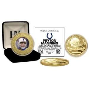    Peyton Manning 24KT Gold Commemorative Coin 