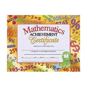   Math Achievement  Set of 30 8.5 X 11 Certificates Toys & Games
