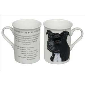 com Best of Breed   Staffordshire Bull Terrier Black Fine Bone China 
