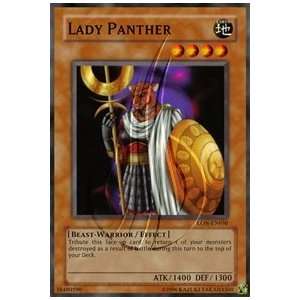   Lady Panther / Single YuGiOh Card in Protective Sleeve Toys & Games