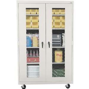  Ventilated Metal Front Mobile Storage Cabinet   46W x 24 