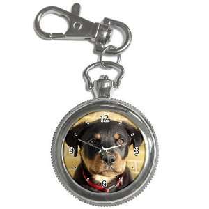 Rottweiler Puppy Dog 1 Key Chain Pocket Watch N0756
