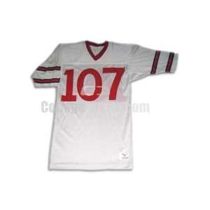   White No. 107 Team Issued Cornell Football Jersey: Sports & Outdoors