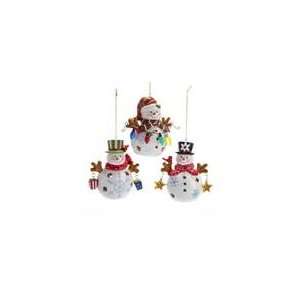  Club Pack of 12 Lighted LED Color Change Snowmen Christmas 