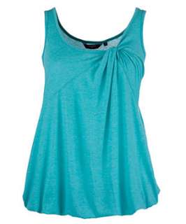 Turquoise (Blue) Inspire Blue Twist Neck Vest  235057548  New Look