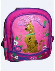 scooby doo pink flower kids backpack bag tote girls new