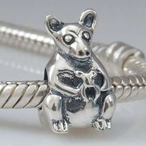  Mommy Kangaroo Mothers Day Gift Bead 925 Sterling Silver 