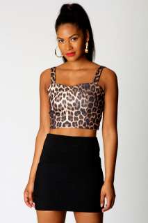  Clothing  Tops  Evening Tops  Evie Leopard Print 