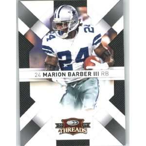 Marion Barber   Dallas Cowboys   2009 Donruss Threads NFL Football 