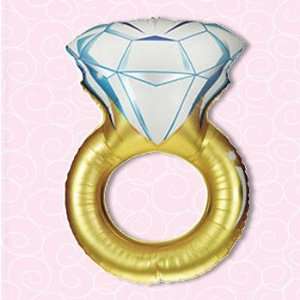  37 Big Engagement Ring Shaped Bridal Shower Balloon Toys 