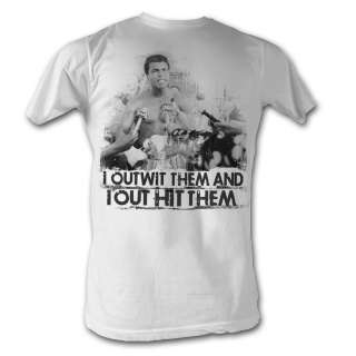 Licensed Muhammad Ali Outwit Them Adult Shirt S 2XL  