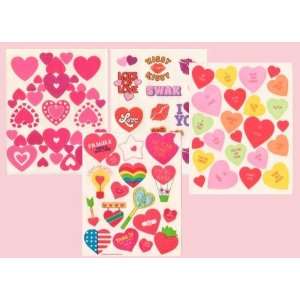  4 Sheets of Vintage Love themed Stickers: Toys & Games