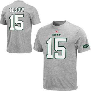 Mens New York Jets Tim Tebow Eligible Receiver Name & Number Grey T 