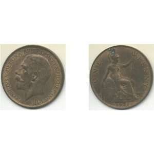  Great Britain 1921 Penny, KM 810 
