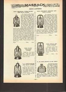 1941 Dietz Lanterns Monarch Hy Lo D Lite Blizzard ad  