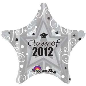  19 Inch Silver Class of 2012 Star Balloons Toys & Games